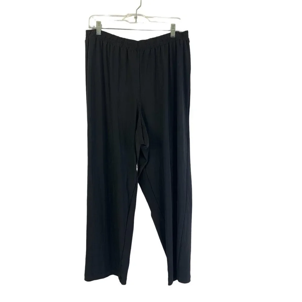 Alfred Dunner Women's Saratoga Springs Black Pants